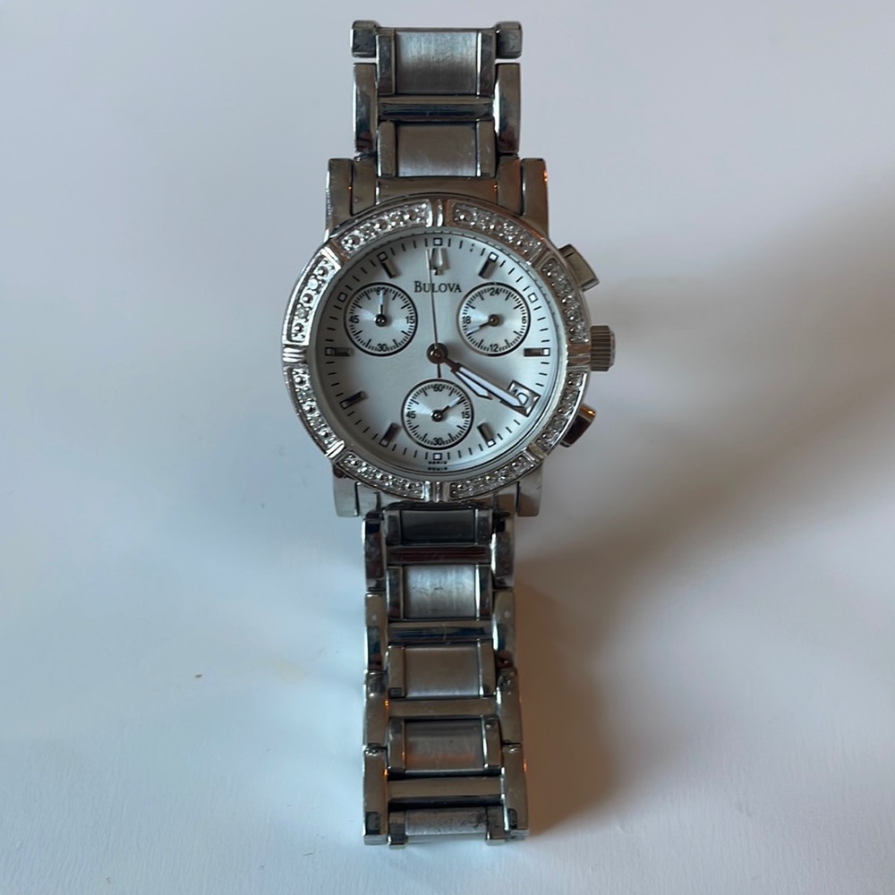 BULOVA C837317 Diamond Bezel Chronometer Ladies Watch